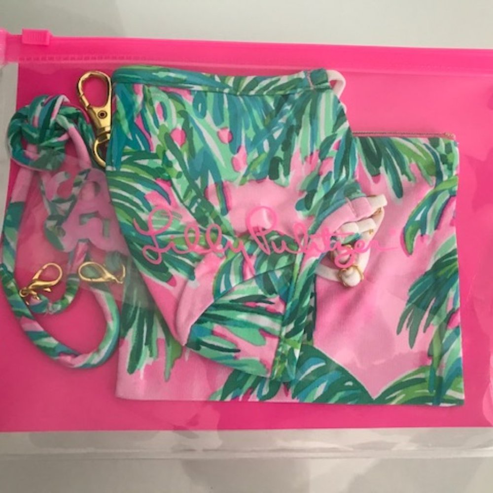 LILLY PULITZER Pink Blossom Adult On The Go Mask